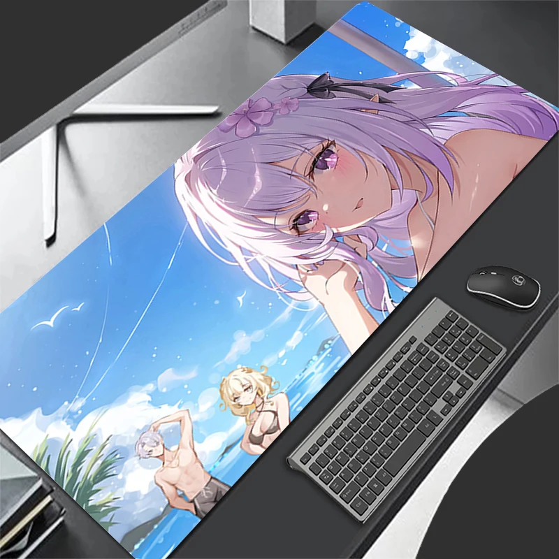 Mousepad Computer Gaming Accessories Keyboard Pad Office Rubber Mouse Pad Decoracion Desk Honkai Star Rail Castorice Mouse Mat