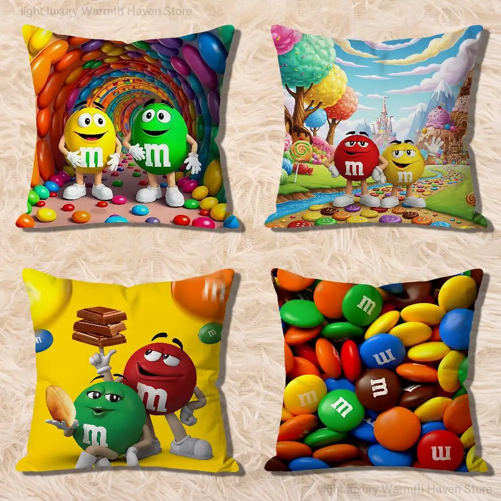 

M-M-Ms-S C-Chocolates-S Anime Celebrity Merchandise All-Match Printed Pillow Case Sofa Car Office Room Decoration Protector