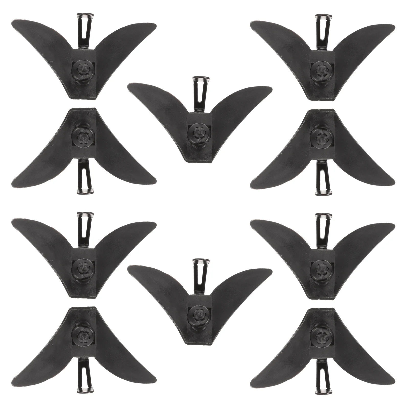 10 Pcs Fixed Buckle Wedding Tie Fastening Man Clip Metal Plastic Clips for Regular Ties Necktie