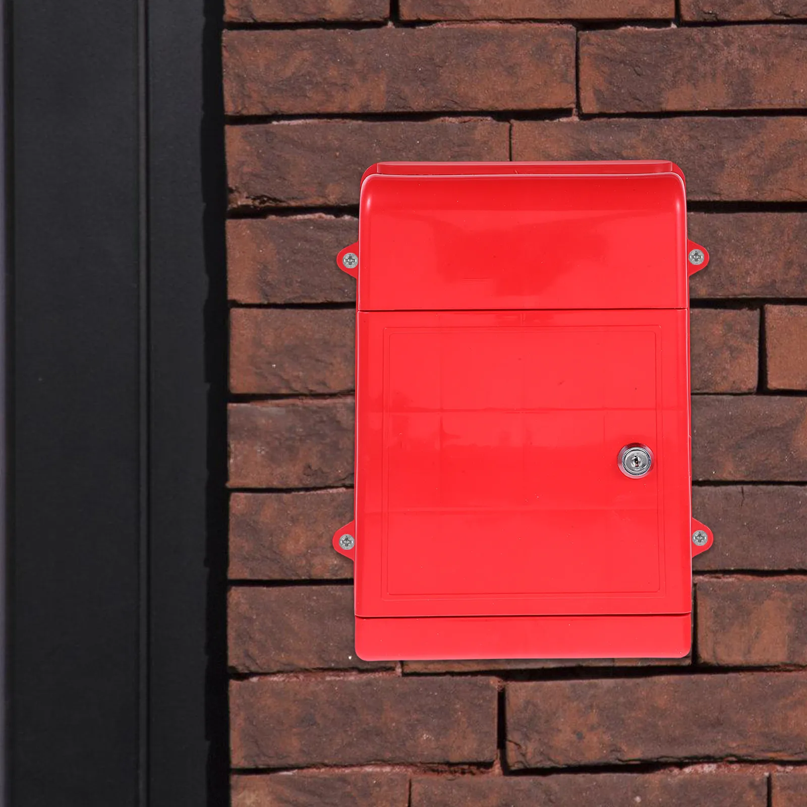 Boîte aux lettres murale en plastique verrouillable avec clés, résistante aux intempéries, fente sécurisée et étanche pour courrier, vote, dons, charité