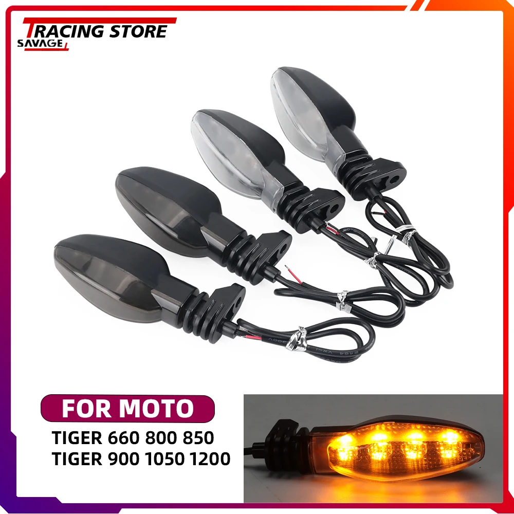 

2023 Motorcycle Turn Signal Light For Tiger 660 Sport Tiger 800 850 900 1050 1200 XC XCA XCX XR XRT XRX Flashing Indicator Lamp