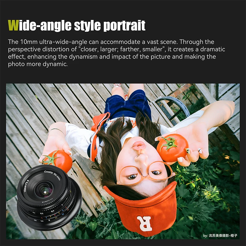 7 شرفي 10 ملم F3.5 APS-C 108 °   عدسة تركيز ثابتة بزاوية واسعة للغاية لكاميرا Sony E Fujifilm XF Nikon Z Micro M4/3 Mount