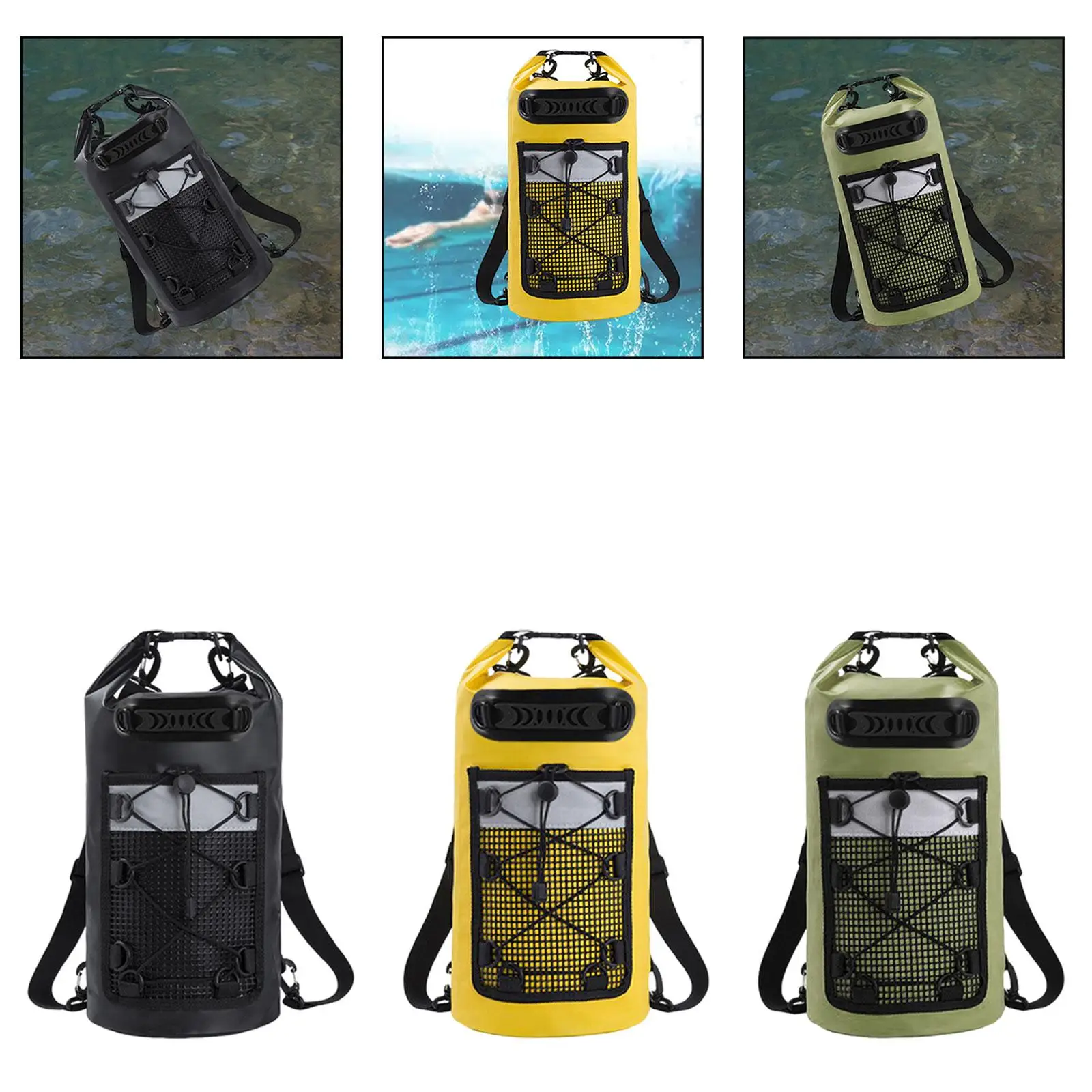 

Dry Bag Lightweight Large Capacity Keeps Gear Dry with Handle Storage Bag Comfortable for Beach Boating Hiking Swimming Fishing