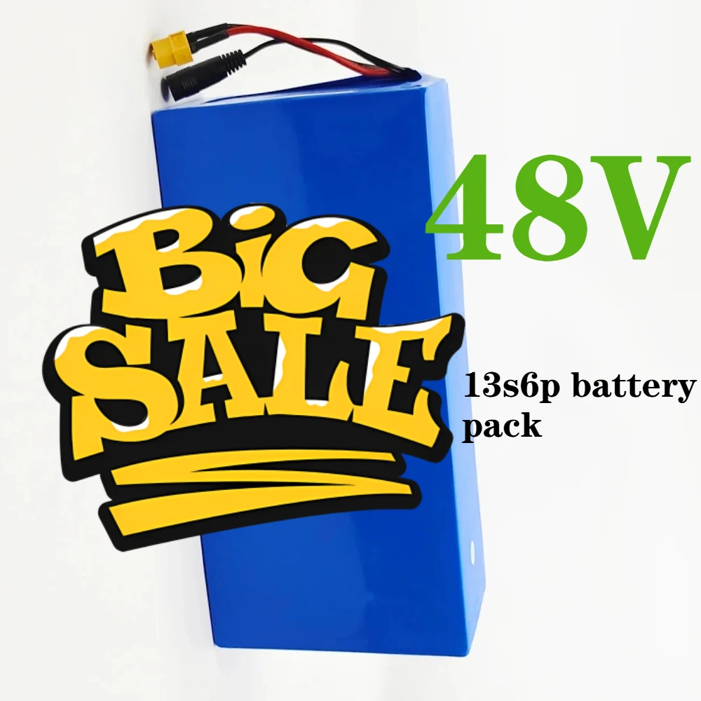 

48V 24ah lithium-ion 13s6p battery pack 48V 24000mAh for Various transport vehicles, built-in BMS