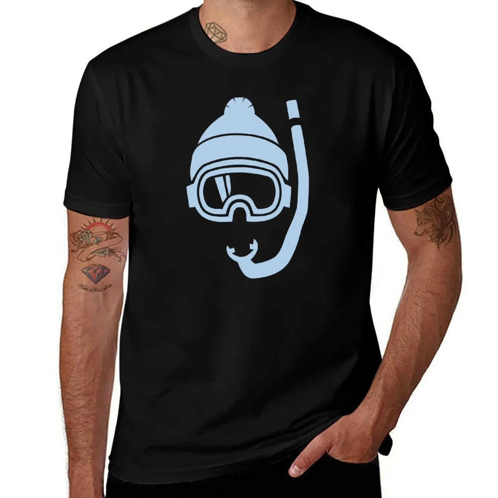 Snorkel deep powder snow T-Shirt Classic Graphic Short Sleeve Top T-Shirt