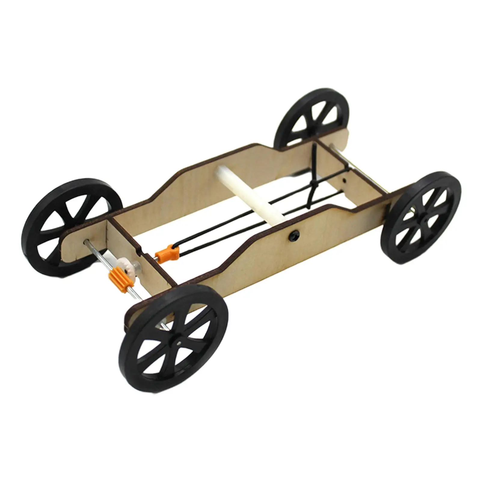 Analyste de modèle de voiture bricolage en bois, jouets de science physique nitive, 17cm x 7.5cm x 4.4cm, 5 pièces