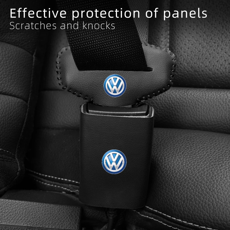 Anti Scratch Car Seat Belt Clip Protector Seatbelt Buckle Lock Cover For Volkswagen VW Scirocco Beetle Golf Passat Polo Tiguan