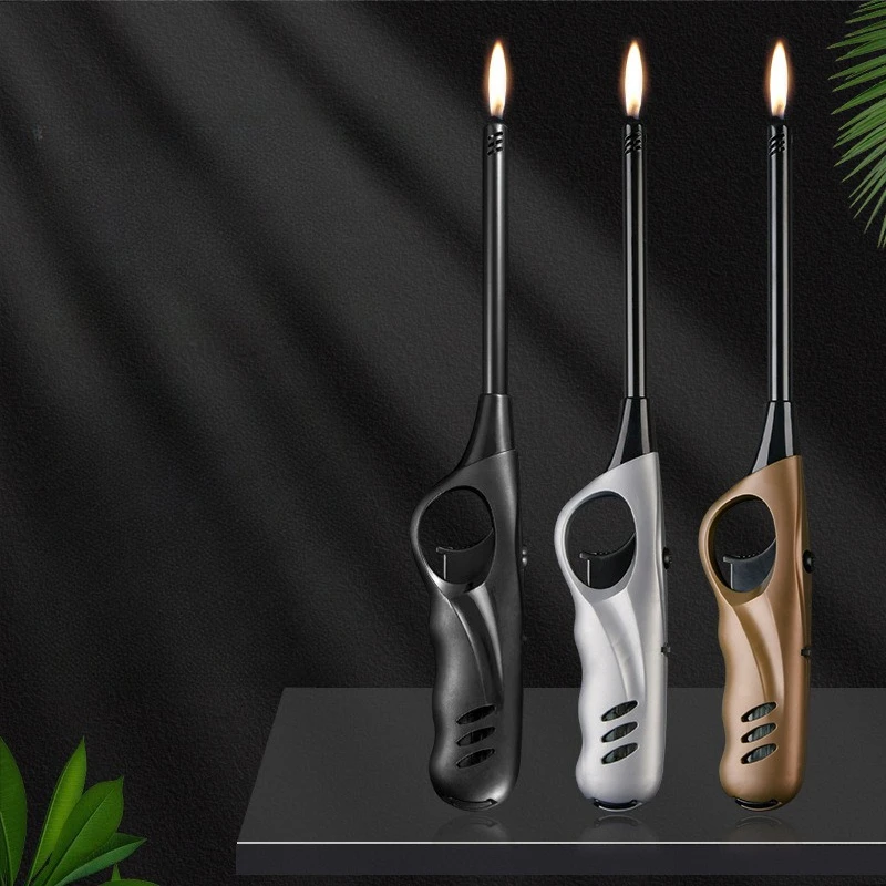 

New Kitchen Gas Stove Lighter Extended Lighter Open Flame Lighter Candle Barbecue Igniter