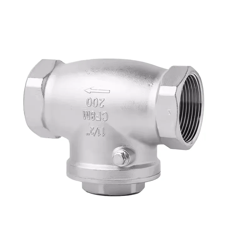 

High Quality Custom H14W-16P Stainless Steel Swing Check Valve 304 316 Threaded Check Valves