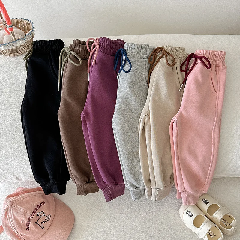 2-10T الرضع فتاة بانت طفل رضيع طفل صبي فتاة الخريف الشتاء ملابس عادية فضفاض الأطفال Sweatpant بنطال رياضي الشارع الشهير #3