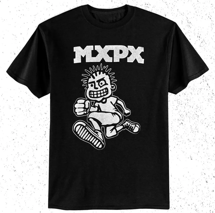 

Vtg MXPX Band для фанатов, тяжелая хлопковая полноразмерная черная футболка AA1325