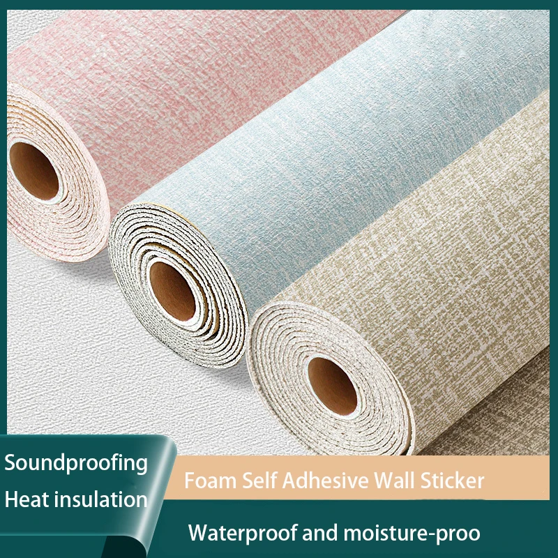 New Design Wallpaper Moisture-Proof Self-Adhesive Wallpaper Home Decoration 3D Wall Sickers Fireproof Wallpaper Home Decor