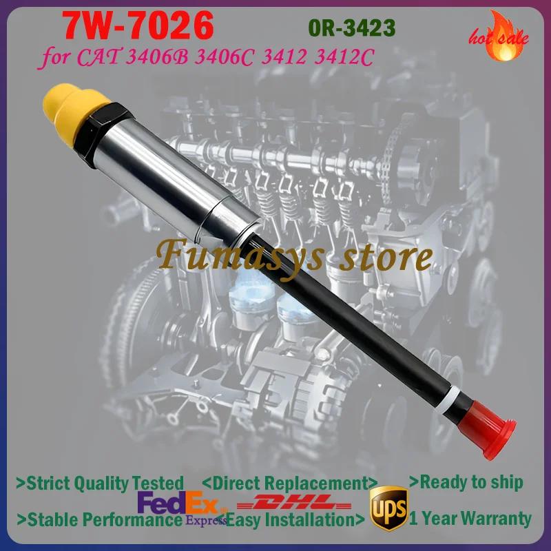 1PC New Diesel Fuel Injector Nozzle 7W-7026 7W7026 0R-1746 0R-3423 for Caterpillar 3406B 3406C 3412C Engine