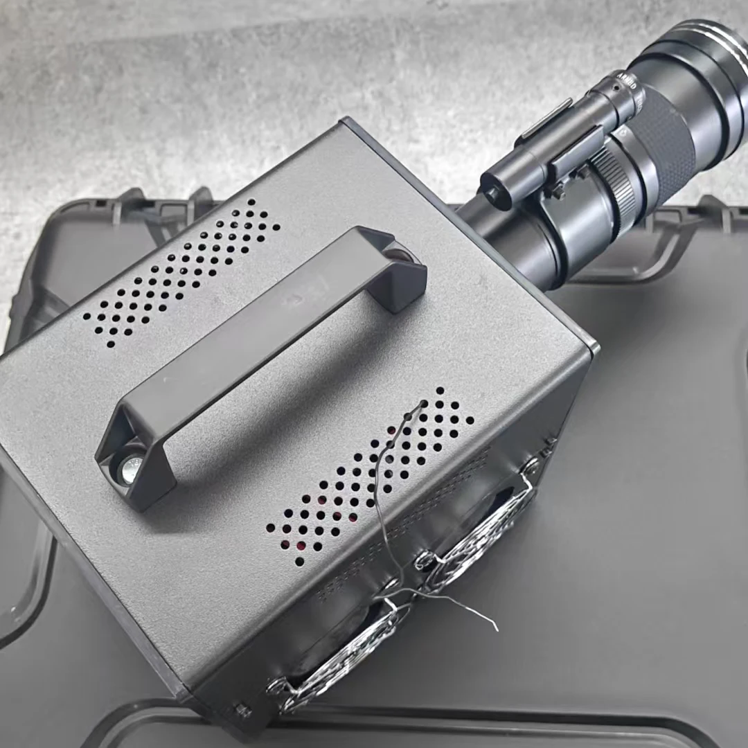 Campo di lavoro da 500 W 0-140 metri Macchine per la rimozione degli ostacoli laser Sorgente della pompa personalizzata Carta combustibile laser fai-da-te che brucia legno