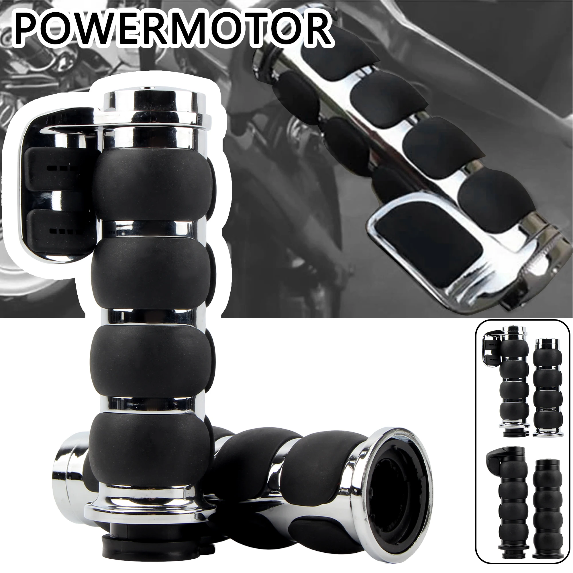 Motorrad Cafe Racer Lenker Handgriffe Zubehör Gummi Griff Bar Gas Rutschfest für Harley XL Honda Yamaha