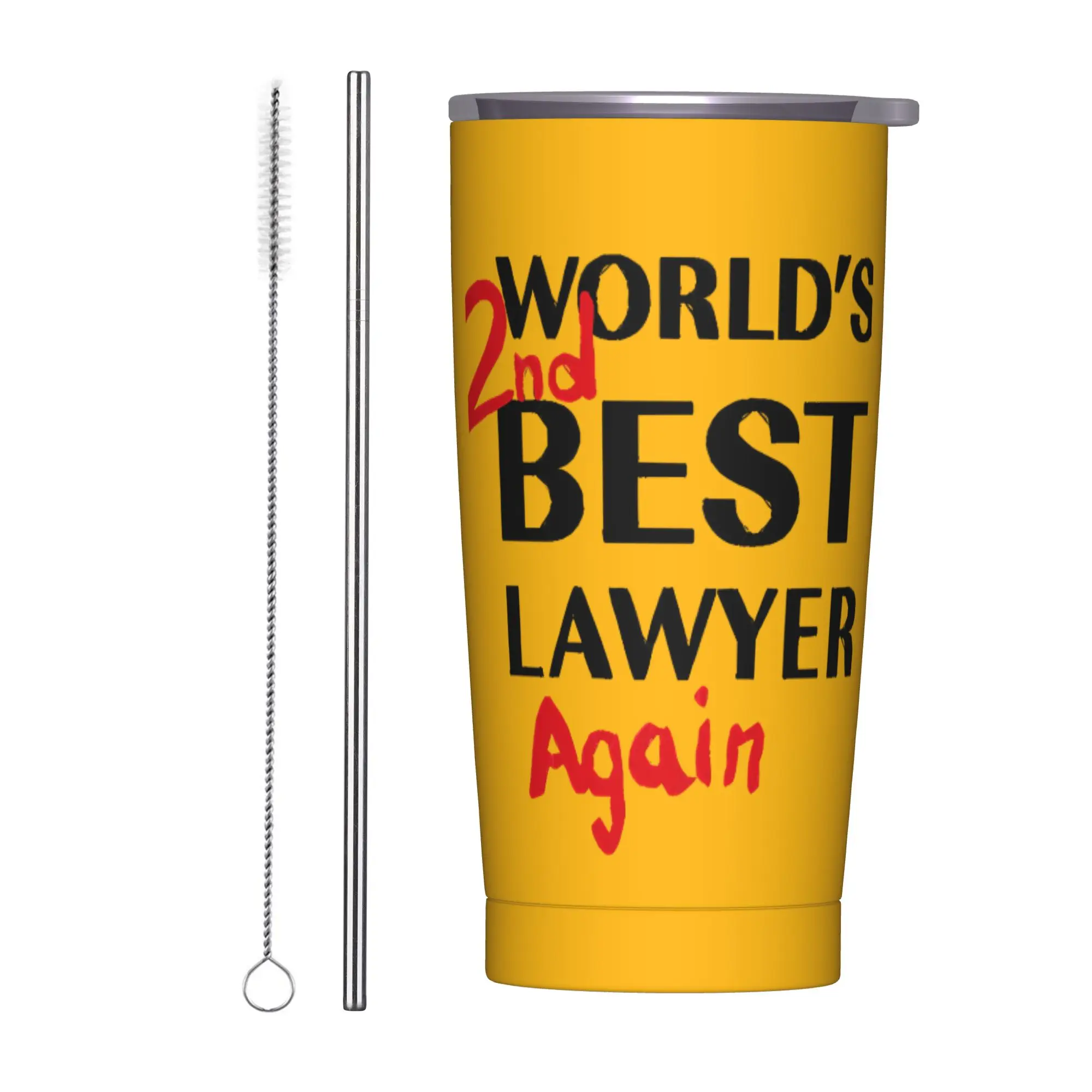 Better Call Saul Insulated Tumbler with Straws Lid Breaking Bad Vacuum Coffee Mugs Double Wall Hot Cold Drink Cup, 20oz