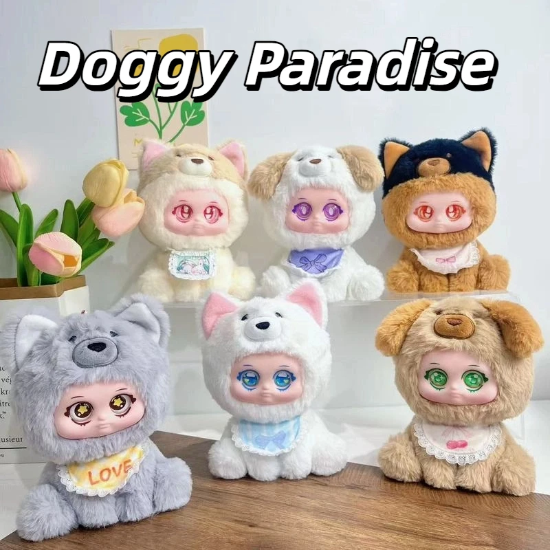 

XIVO Doggy Paradise Series Trendy Blind Box Plush Vinyl Doll Dog Doll Oh Desktop Decoration Birthday Gift Girls Surprise Box
