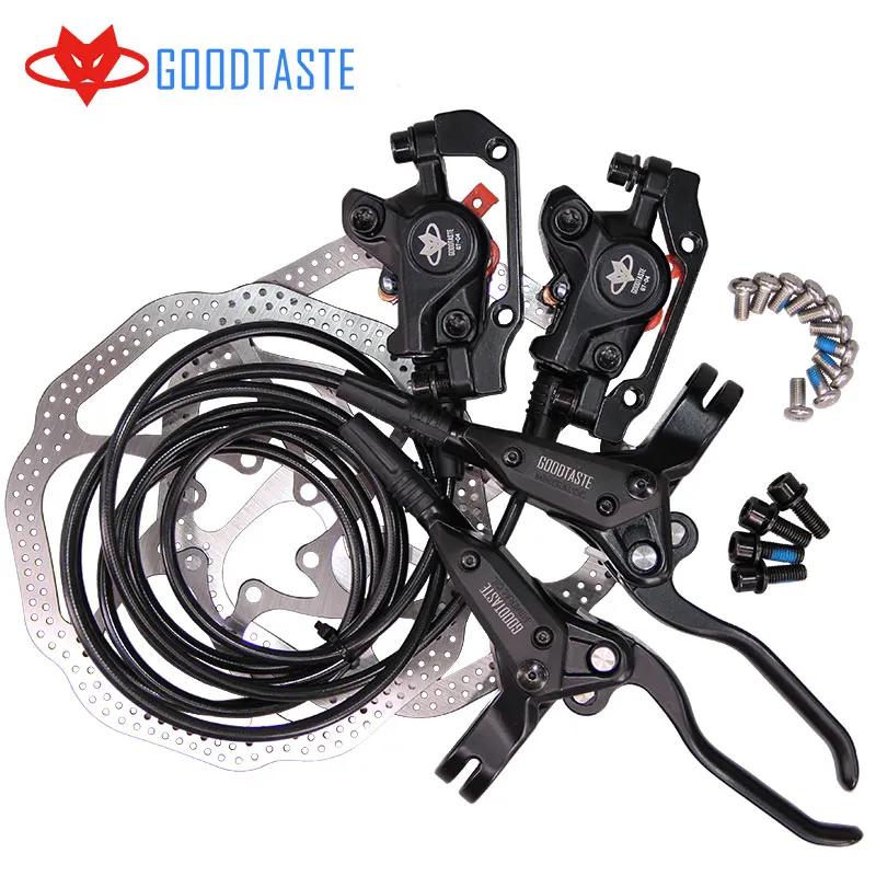 GT04 Oil Hydraulic Brakes For Bikes Mtb Bicycle Disc Clamp Mountain Pads New Model Bike Accessories Real M315 Zoom Tekro Folding