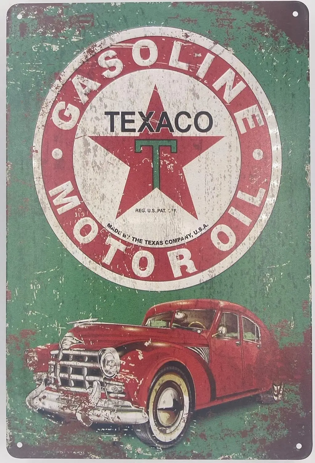 Tin Sign Bar Plaque | Metal Wall Decor Poster Gas Texaco Truck Stop  in. Classic Decorative for Home Kitchen Room G