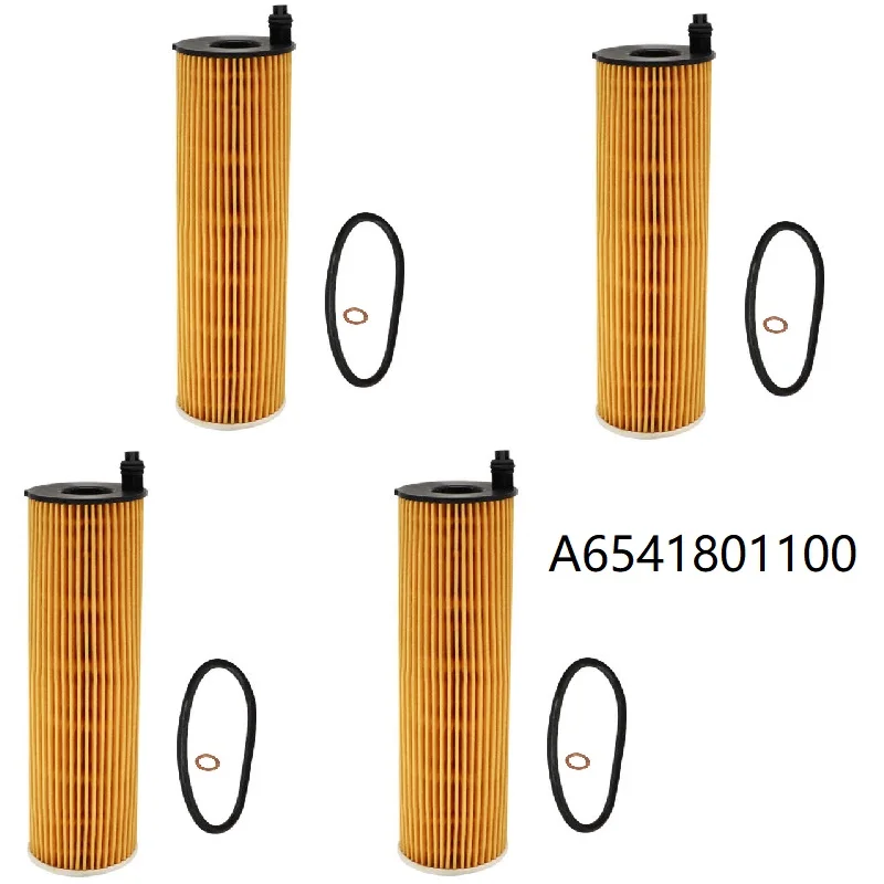 

4pcs Oil Filter A6541801100 6541801100 For Mercedes-Benz C180d c220d E300D E220D S350D S400D W213 G-Class GLC GLE GLS
