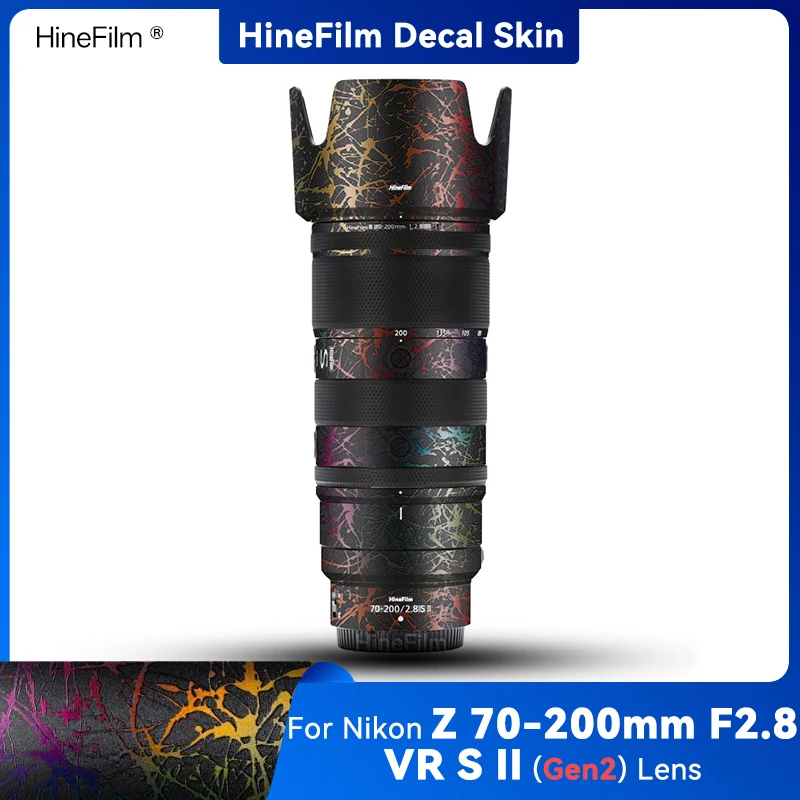 Película Protetora Hinefilm para Lente Nikkor Z 70 200 II, Adesivo Protetor para Lente Nikon Z 70-200 F2.8 VR S II, Capa Adesiva para Lente 70200