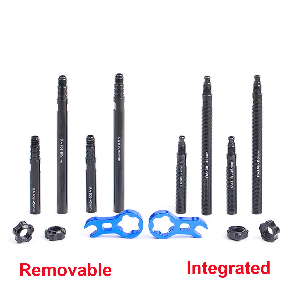 rod Presta Integrated Removable Aluminium Alloy Bike Accessories Valve Extender Bicycle Parts Inner Tubes Valve Extension