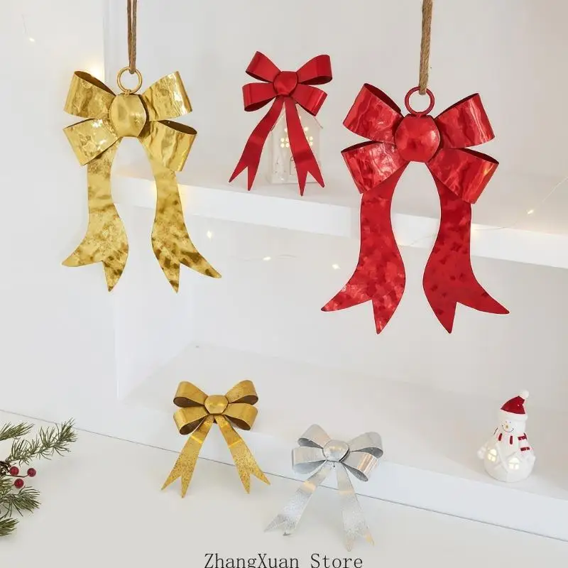 Montagefreie Weihnachts-Schleifenverzierung für den Weihnachtsbaum Innenbereich, 3 x – Detail 8
