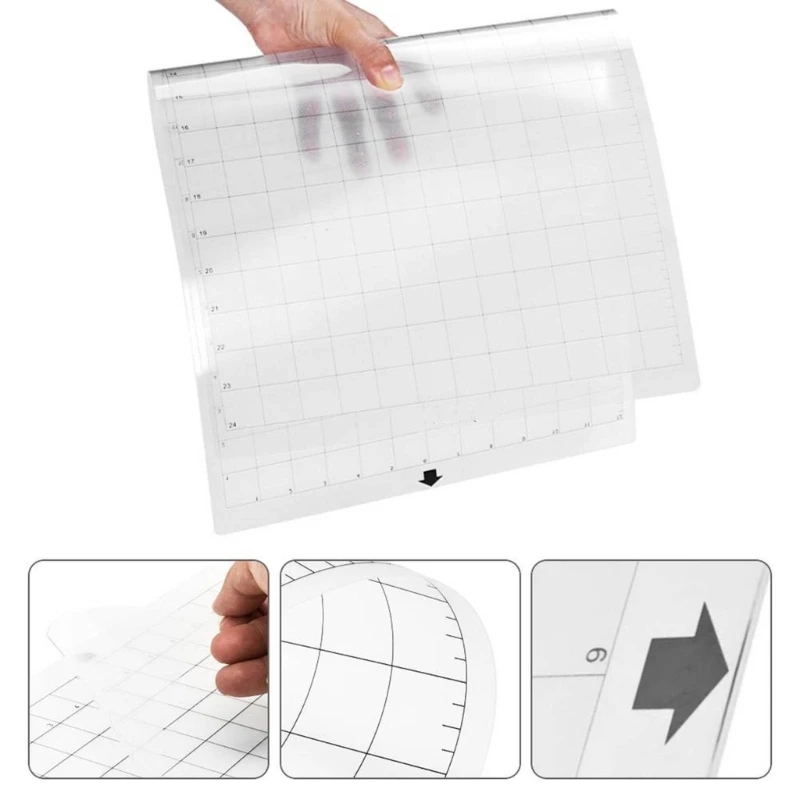 3 Sheets 12x12in Cutting Mats Quilting Cricket Cut Mats for Silhouettes Cameo Craft Quilting Adhesive Stickys Accessory