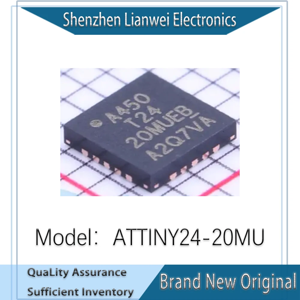 

100% New Original ATTINY24-20MU T24 IC MCU Chipset QFN-20