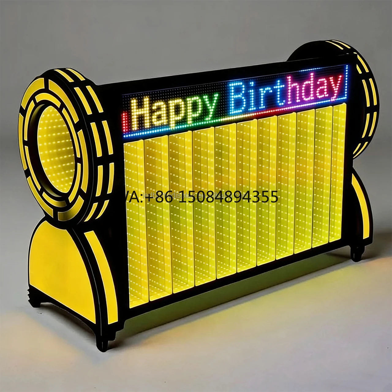 LiqVis Live Show LED DJ Booth Table with Abyss Light Effect Colorful Dynamic Screen Mobile Control for Nightclub Disco Show
