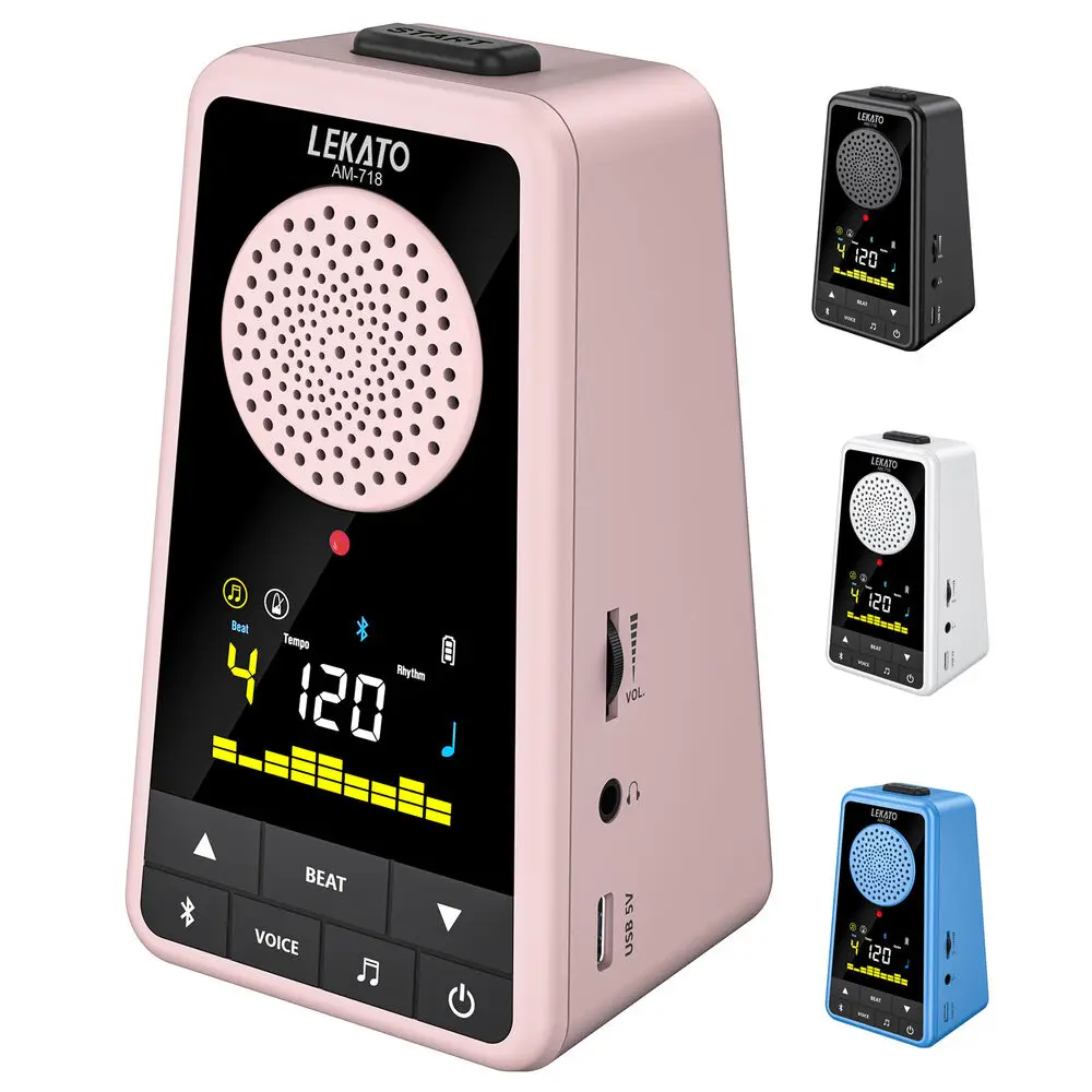 LEKATO Bluetooth Speaker Electronic Digital Metronome 2-in-1 Rechargeable