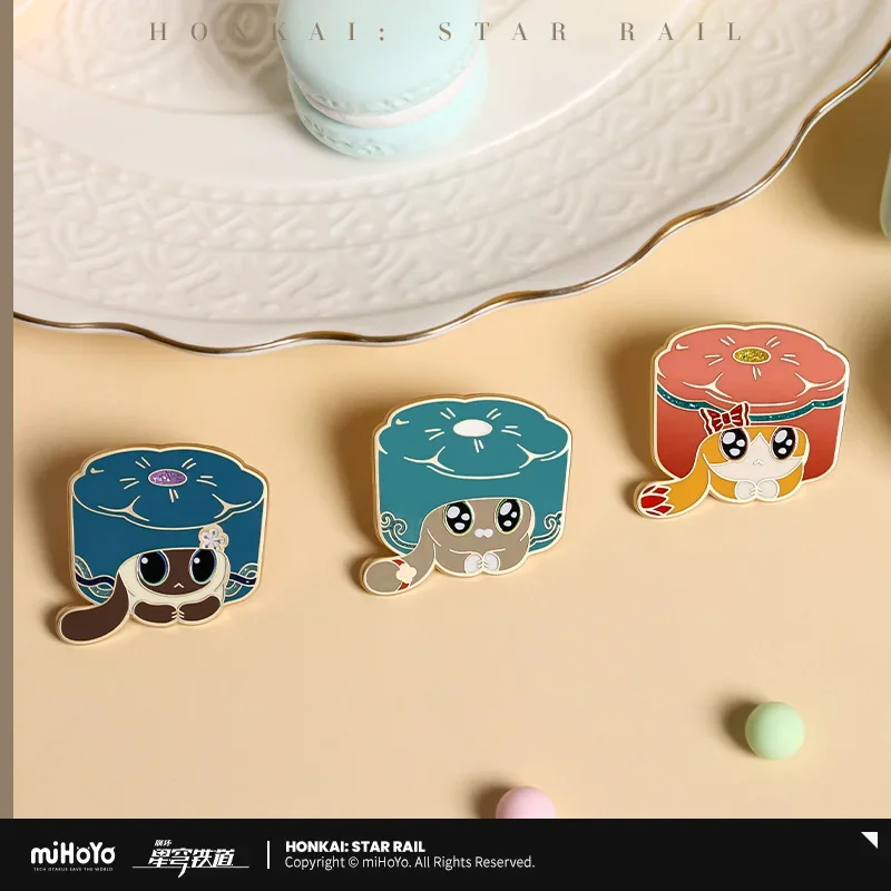 3.5Cm Spel Honkai: Star Rail Officiële Ruan Mei 'S Wezen dan Heng Cosplay Metal Badge Pin Broche Anime Accessoires