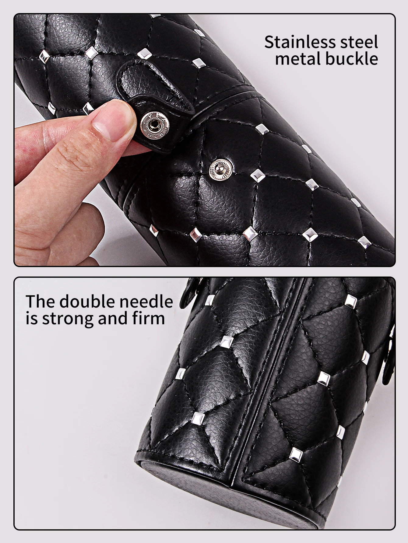 Portable PU Leather Travel Makeup Brushes Pen Holder Storage Empty Holder Cosmetic Brush Bag Brushes Organizer Make Up Tools