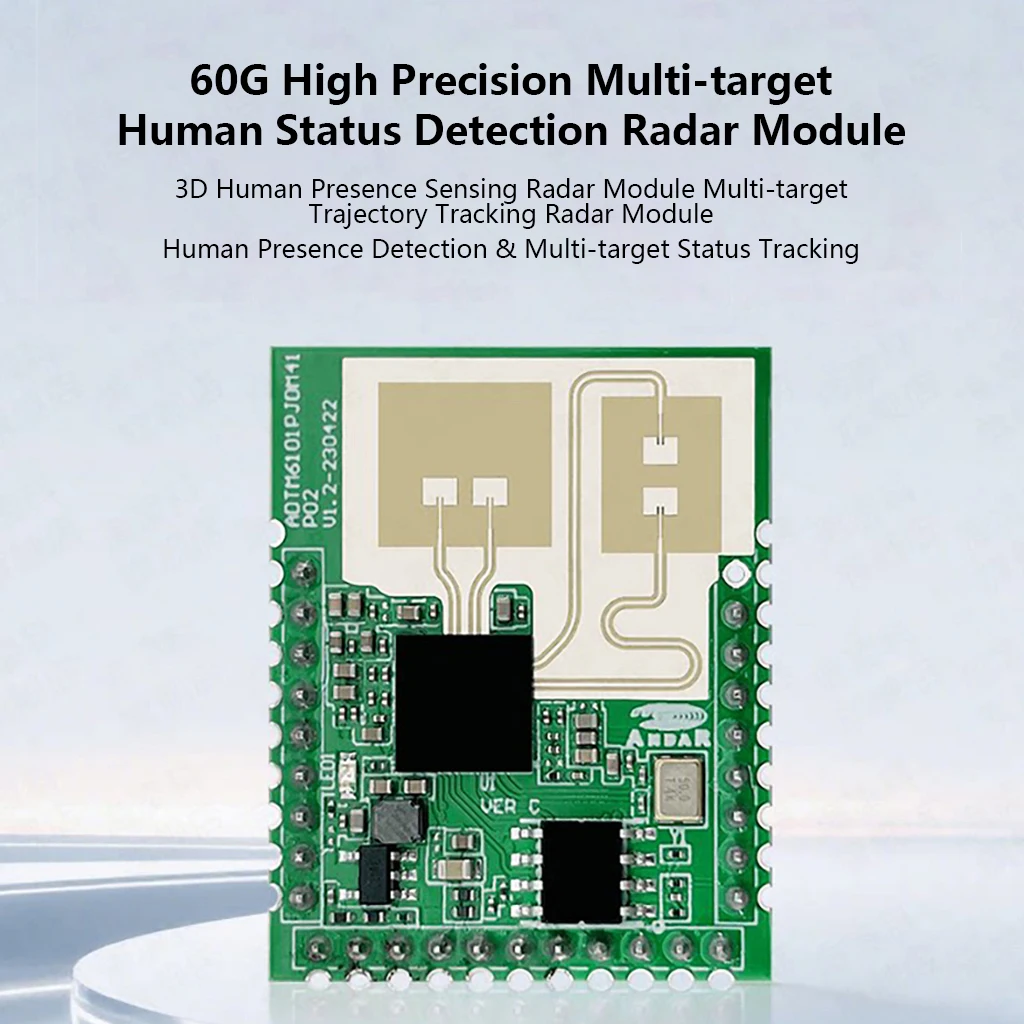 HLK-LD6003B 60GHz Sturzpräventions-Radarmodul, Statische Menschenerkennung, TTL UART, für Bürounterhaltung & Sicherheit – Detail 1