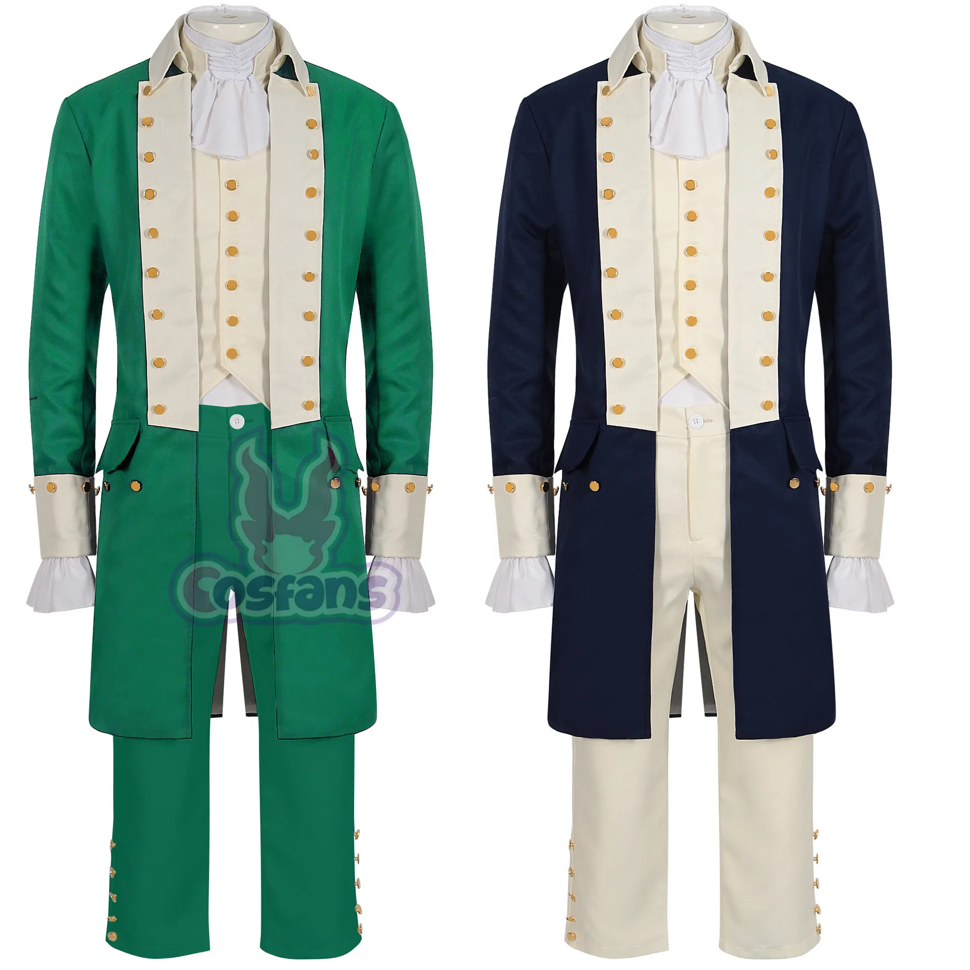 

Retro Hamilton Alexander Costume Cosplay Victorian Uniform Medieval Musical Rock Adult Kids Stage Performance Halloween Suits