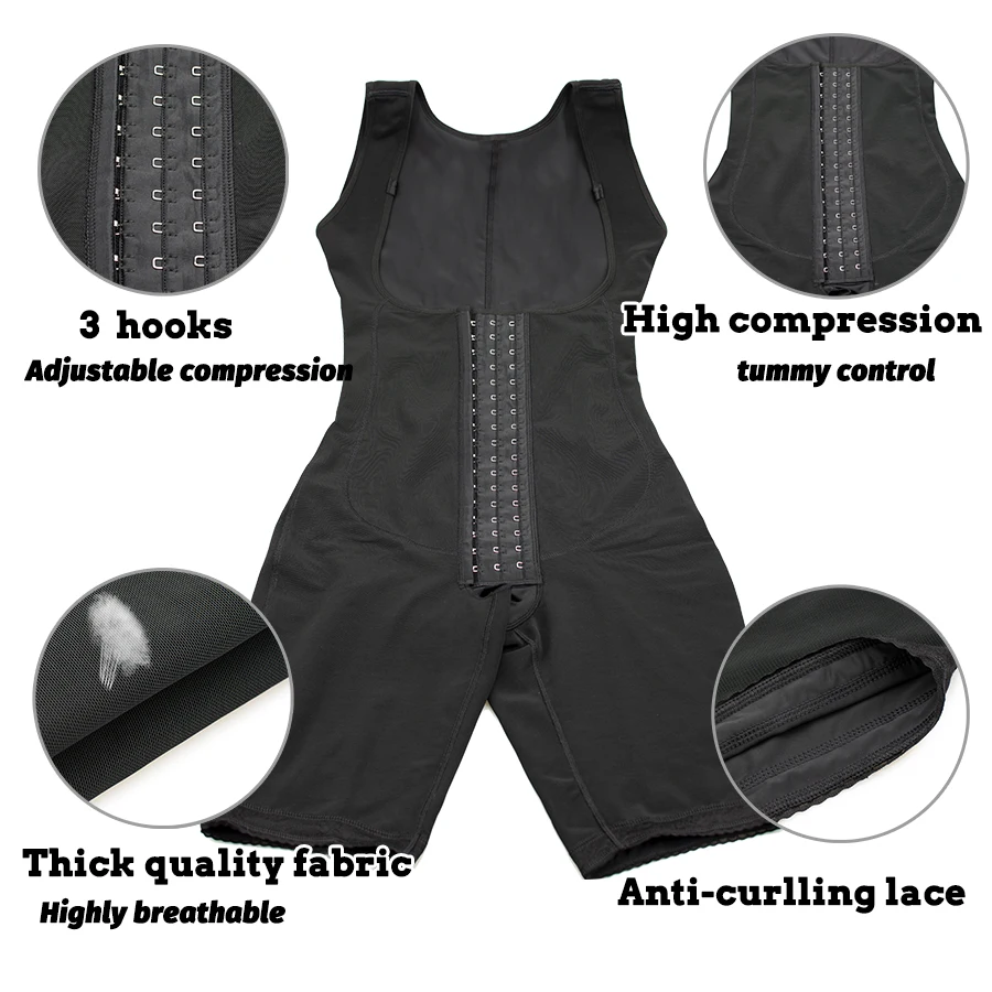 Colombian Girdles Fajas Shapewear Sculpting Body Corsets High Compression Shapers Postpartum Abdomen Reducing  Slimming Sheath