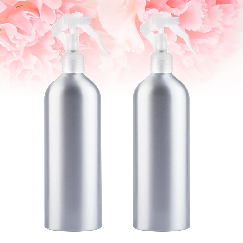 

2pcs Aluminum Spray Bottle Empty Toiletries Container Refillable Reusable Travel Atomizer Water Sprayer Dispensers
