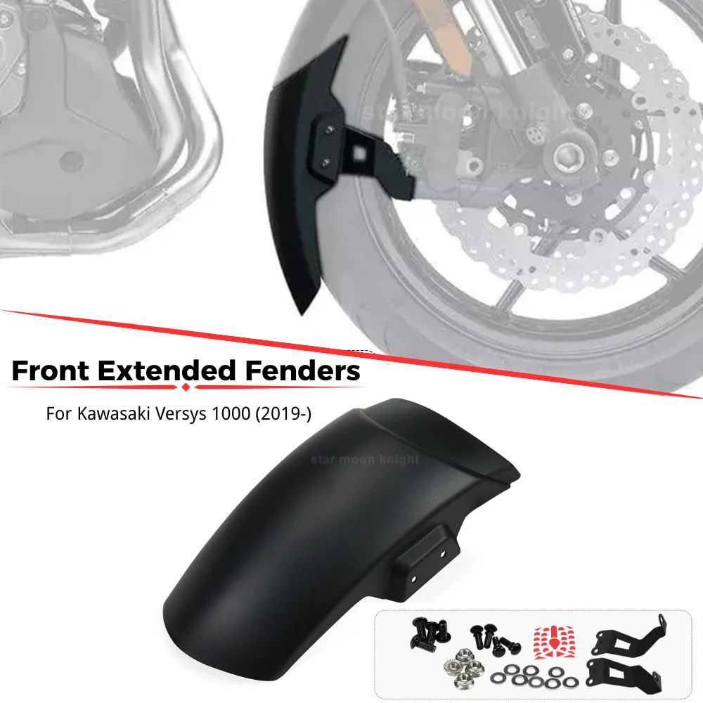 FOR VERSYS Versys 1000 Versys1000 2019-2025 Accessories Fender Extender Splash Motorcycle Front Fender Extensions