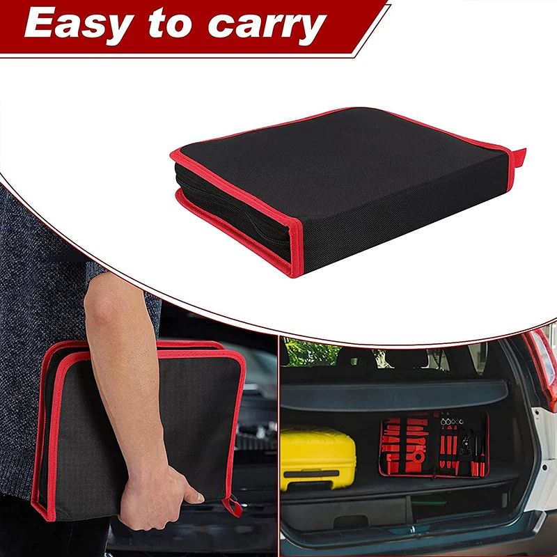 Imagem -03 - Car Trim Repair Tool com Zipper Storage Bolsa Trim Wedge Grupo Ferramentas de Remoção Pry Tool 19 Pcs