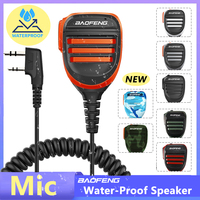 Baofeng Walkie Talkie Speaker Microphone Waterproof PTT Mic For UV5R UV-16 Pro UV-13 Plus Two Way Radio QuanSheng UV-K5(8) UV-K6