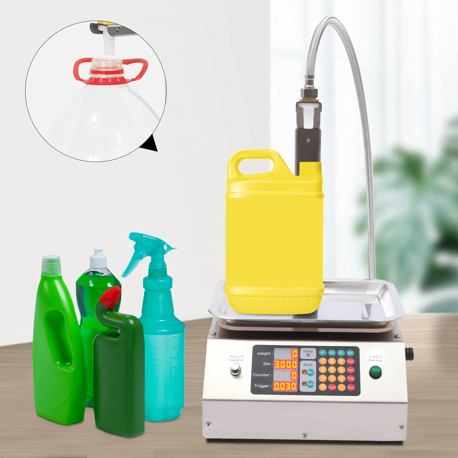 Liquid Filling Machine Peristaltic Pump Bottle Filler Automatic Bottling Machine