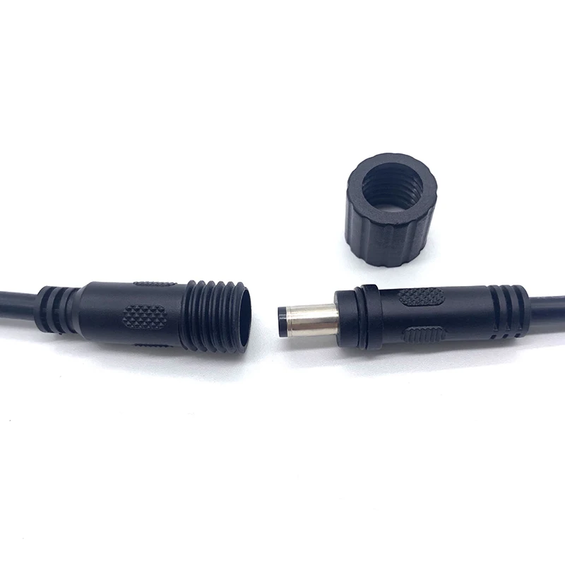 

Waterproof DC Wire 5.5 * 2.1mm Male Or Female Head Bare Wire With Nut Solar Led Light Current 30cm18awg Power Cord E4