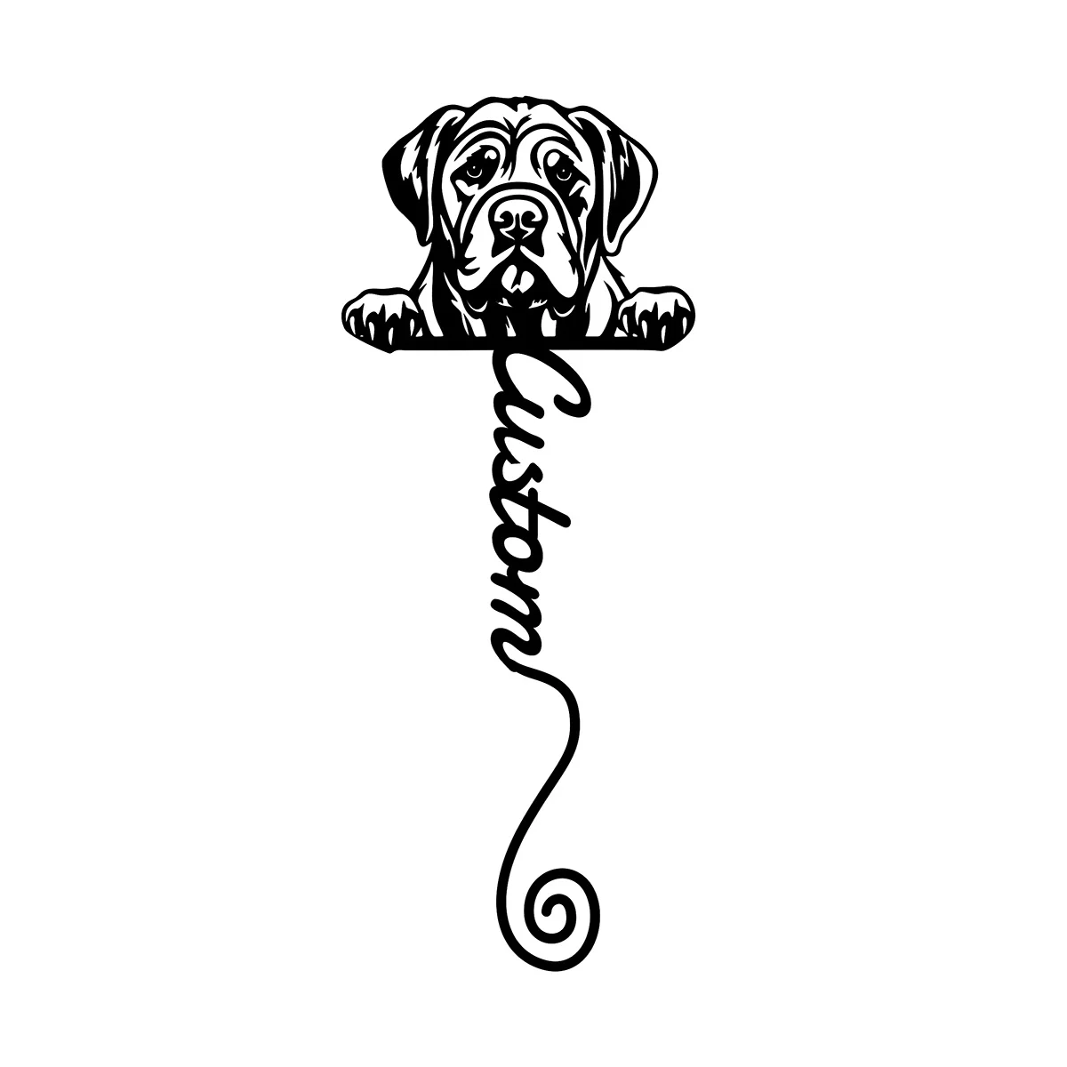 Custom Bookmark, Book Lover Gift, Mastiff Bookmark, Back To School Gift, Teacher Gift, Unique Bookmark, Dog Lover