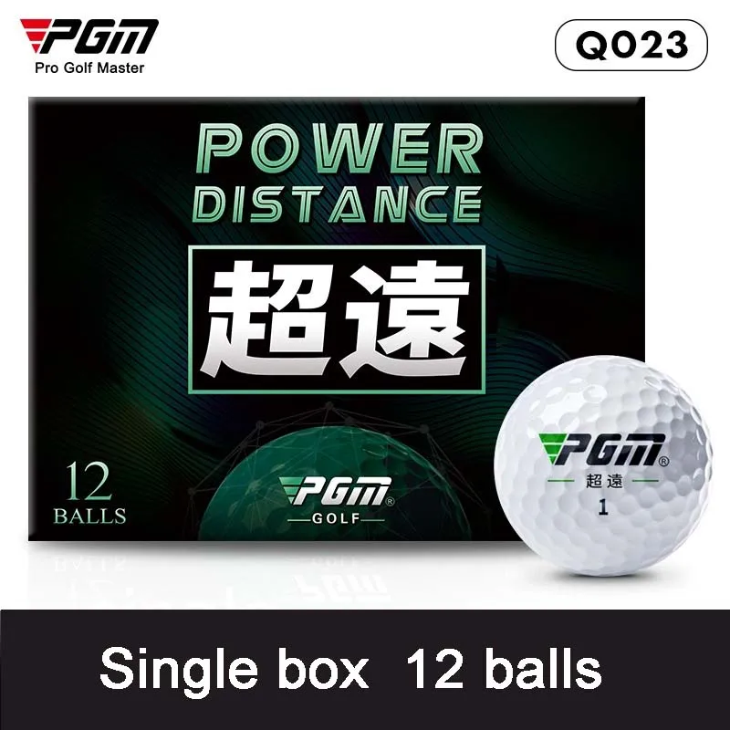 PGM Golf Long Match Ball 12pcs Double Layer Balls/Box Gift Box Practice golf Ball Q023