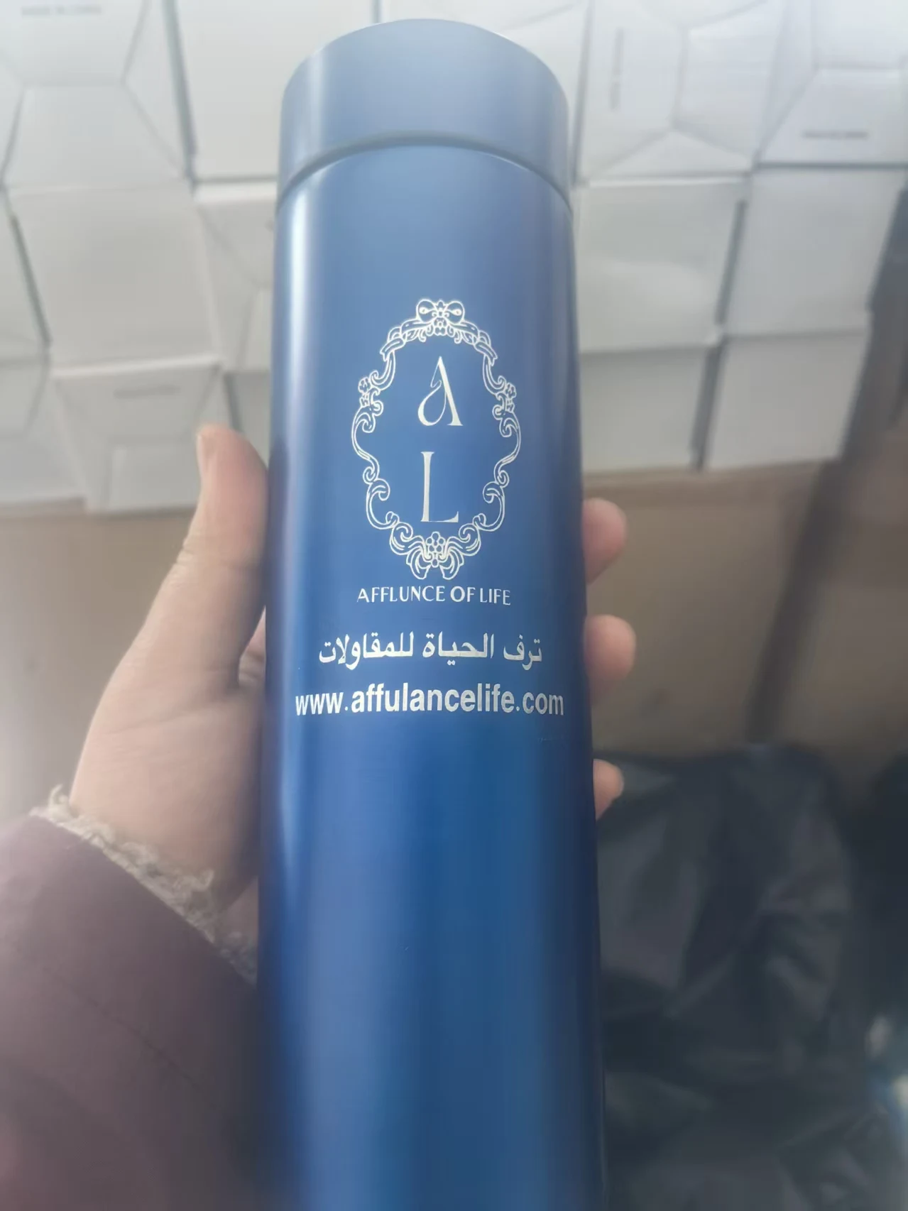 Custom LOGO Pic stainless steel insulated intelligent temperature measurement water cup temperature display business gift cup