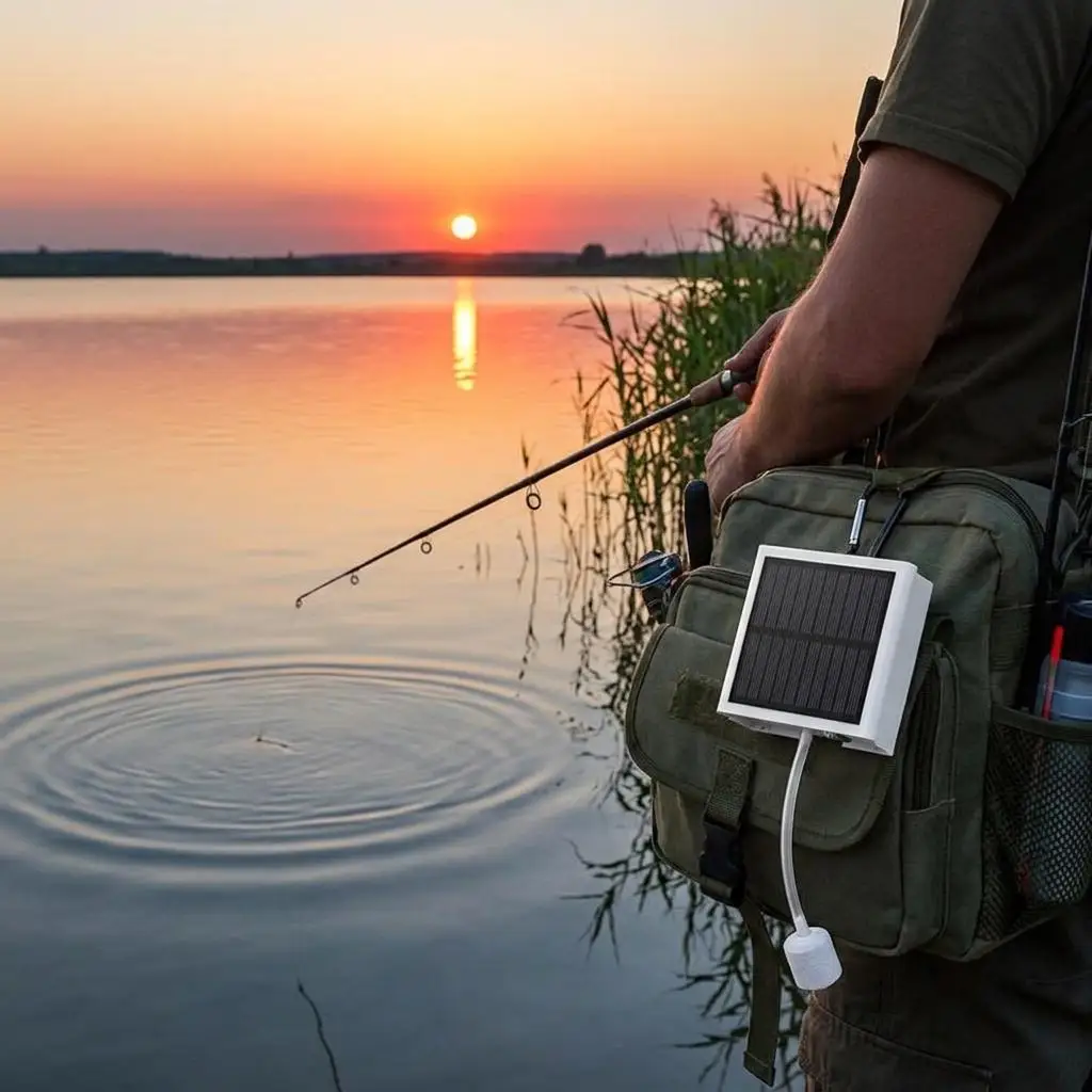 Solar Pond Air Pump, Battery Powered Air Pump, Oxygenator Pump for Aquarium, Fish Ponds