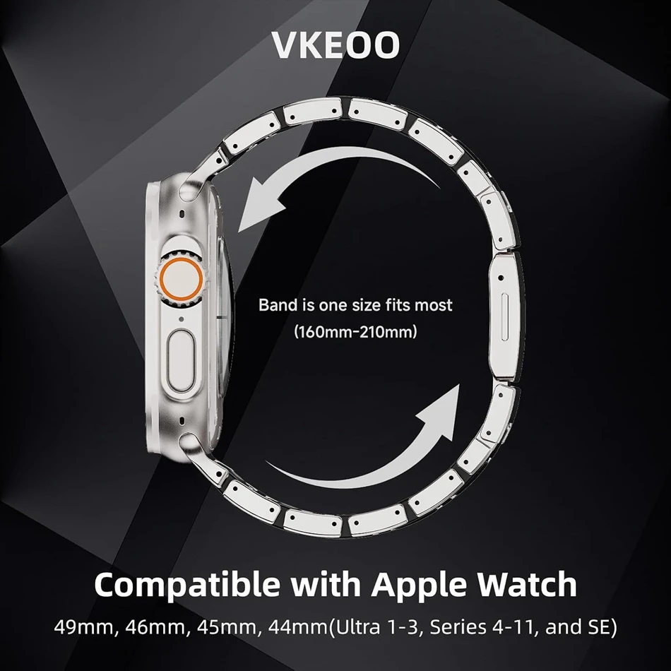 Titanium Carbon Fiber Pattern Band For Apple Watch Ultra 3/2 Band 49/46/45/44/42mm Magnetic Strap iWatch Series 11/10/9/8/7/SE/6 view 5