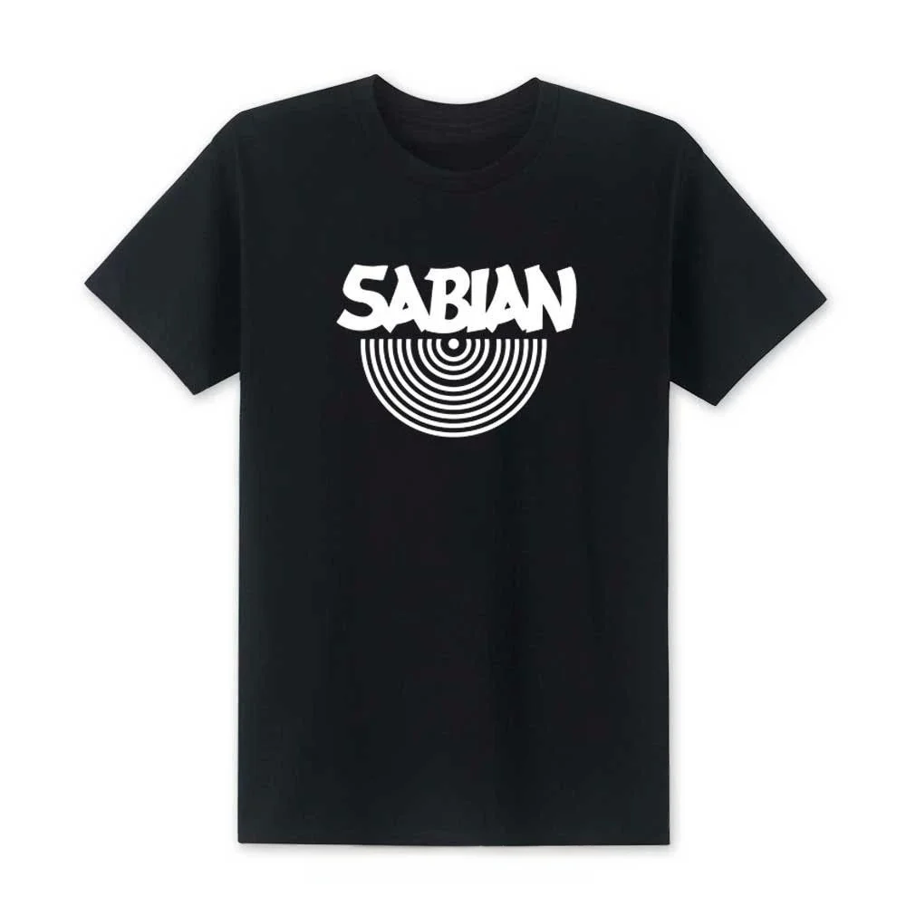 2020 Fashion Sabian Men's T-Shirt Cool Printed Short Sleeve Customizable Hand-Painted Design Service Available