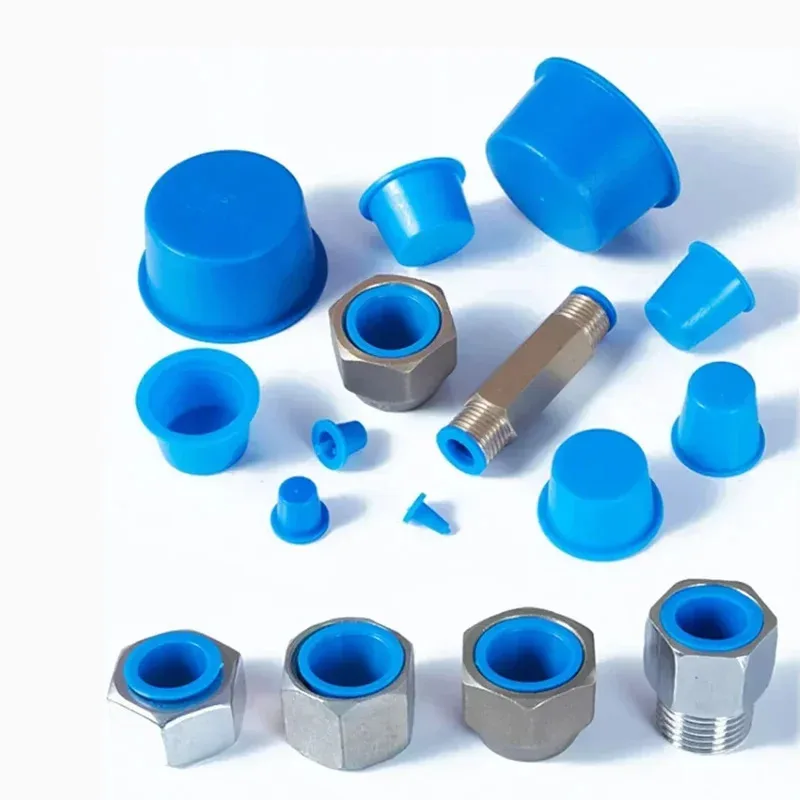 

Internal Threaded Hole Cover PE Blue Plastic Cone Plug ZD Series Round Dust Cap