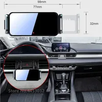 Electric Car Phone Holder For Mazda 6 Atenza 2020-2022 Auto Locking GPS Bracket 360 Degree Rotation  Sturdy Base Accessories